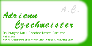 adrienn czechmeister business card